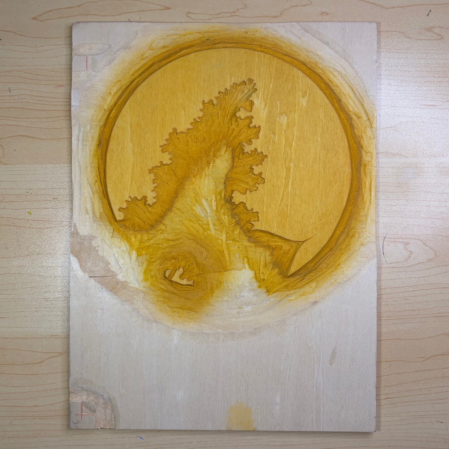 Lilac - Traditional Mokuhanga Print (Size A4)